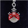 Image 6 : 2pc Sterling Silver Ladybug Necklace and Swarovski Charm