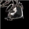 Image 8 : 2pc Sterling Silver Pink Heart Pendant Necklaces