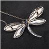 Image 9 : 3pc Sterling Silver and Swarovski Crystal Dragonfly Pendant Necklaces