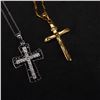 Image 8 : 5pc Sterling Silver and Gold Tone Cross Necklaces