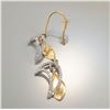 Image 2 : Pair of 14K Two-Tone Gold 0.70ctw Diamond Dangle Earrings