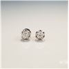 Image 2 : Pair of 14K White Gold 0.70ctw Diamond Stud Earrings