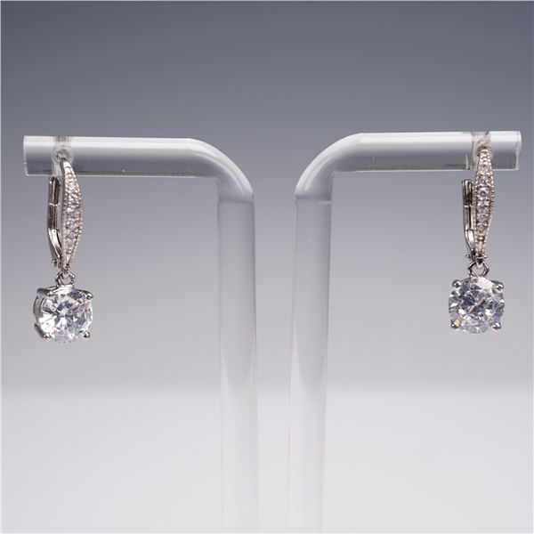 Pair of Sterling Silver Drop Earrings