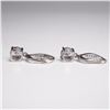 Image 6 : Pair of Sterling Silver Drop Earrings