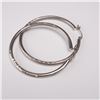 Image 1 : Pair of Sterling Silver Hoop Earrings