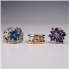 Image 6 : 6pc Fashion Rings with Assorted Stones