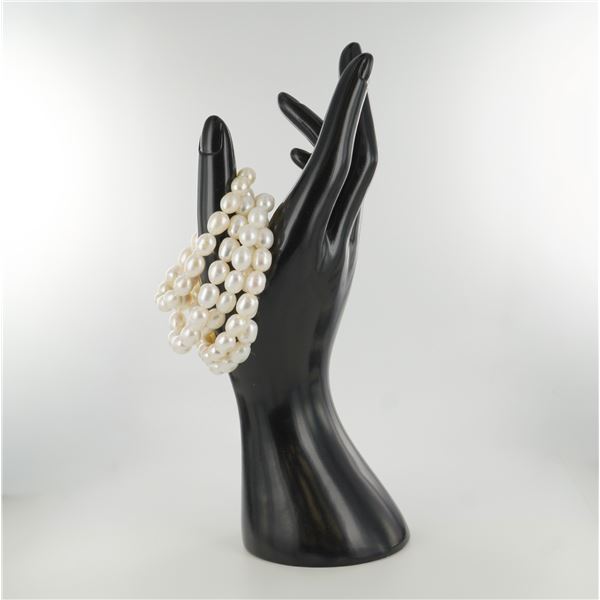 5pc Freshwater Pearl Expandable Bracelets