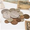 Image 4 : 7pc Assorted Vintage International Banknotes & Coins