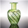 Image 1 : Robert Held Studio Art Glass Iridescent Green Vase