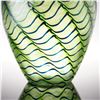 Image 2 : Robert Held Studio Art Glass Iridescent Green Vase