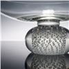 Image 3 : 2pc Art Glass Centerpiece Bowls with Controlled Bubble Bases