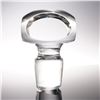Image 3 : Cut Art Glass Decanter with Stopper