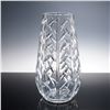 Image 2 : 2pc Waterford Crystal Geometric Diamond Cut Vases