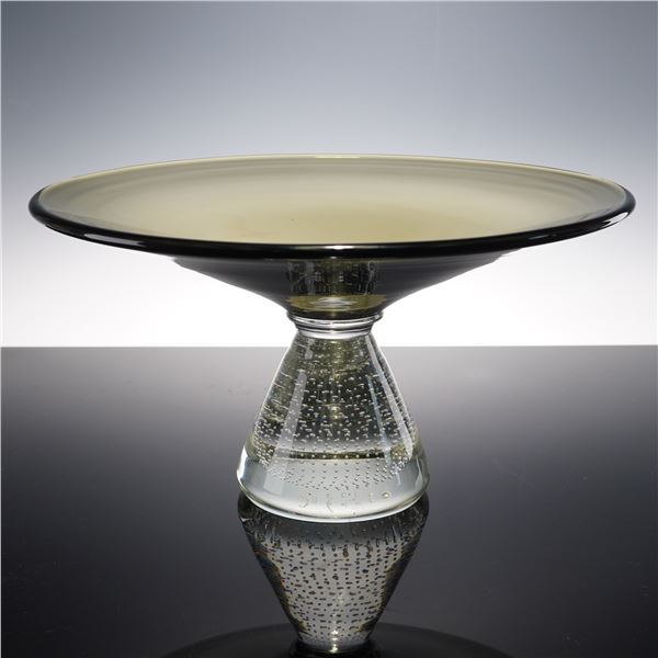 Erickson Glass Centerpiece Bowl with Controlled Bubble Base
