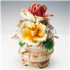 Image 2 : 2pc Nuova Capodimonte & Capodimonte Floral Gilt Baskets