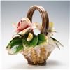 Image 5 : 2pc Nuova Capodimonte & Capodimonte Floral Gilt Baskets