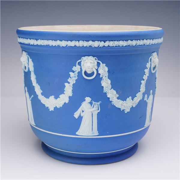 Wedgwood Blue Jasperware Planter