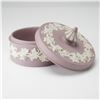 Image 6 : 2pc Wedgwood Lilac Jasperware Lidded Boxes
