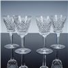 Image 1 : 4pc Waterford Crystal Claret Wine Glasses, Alana Pattern