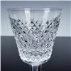 Image 3 : 4pc Waterford Crystal Claret Wine Glasses, Alana Pattern