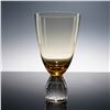 Image 2 : 4pc Amber Tone Water Goblets with Controlled Bubble Bases