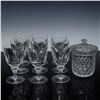 Image 1 : 10pc Crystal Water Goblets & Jar