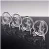 Image 4 : 12pc Val Saint Lambert Zodiac Glass Coasters