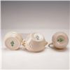 Image 6 : 3pc Belleek Parian Miniature Pitcher, Open Sugar, and Butter Tub