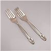 Image 1 : 2pc Georg Jensen Sterling Silver Luncheon Forks, Acorn