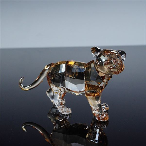 Swarovski Crystal Figurine, Tiger Cub Standing