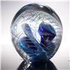 Image 2 : Robert Eickholt Art Glass Paperweight Swirling Design Artist Signed