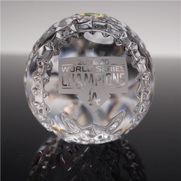 Waterford Crystal Baseball, 2020 World Series Champions Los Angeles Dodgers