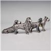 Image 1 : 4pc Price Metal Dog Figurines - Collie, English Setter, Boxer & Bloodhound