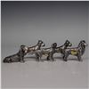 Image 1 : 5pc Price Metal Dog Figurines - Collie, English Setter, Boxers & Bloodhound