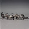 Image 2 : 5pc Price Metal Dog Figurines - Collie, English Setter, Boxers & Bloodhound