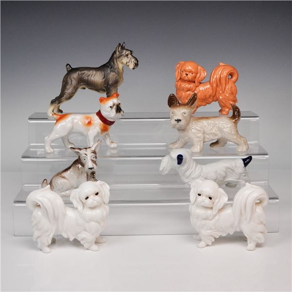 8pc Collection of Vintage Porcelain Dog Figurines