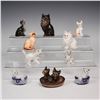 Image 1 : 10pc Assortment of Vintage Ceramic Cat Figurines