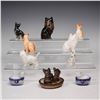 Image 2 : 10pc Assortment of Vintage Ceramic Cat Figurines