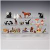 Image 2 : 33pc Collection of Miniature Ceramic & Wood Animal and Bird Figurines
