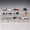 Image 3 : 33pc Collection of Miniature Ceramic & Wood Animal and Bird Figurines