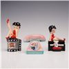 Image 1 : 3pc Betty Boop and I Love Lucy Figural Salt & Pepper Shakers