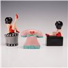 Image 2 : 3pc Betty Boop and I Love Lucy Figural Salt & Pepper Shakers