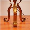 Image 5 : Hollywood Regency Italian Gilt Style Metal Floral Floor Lamp