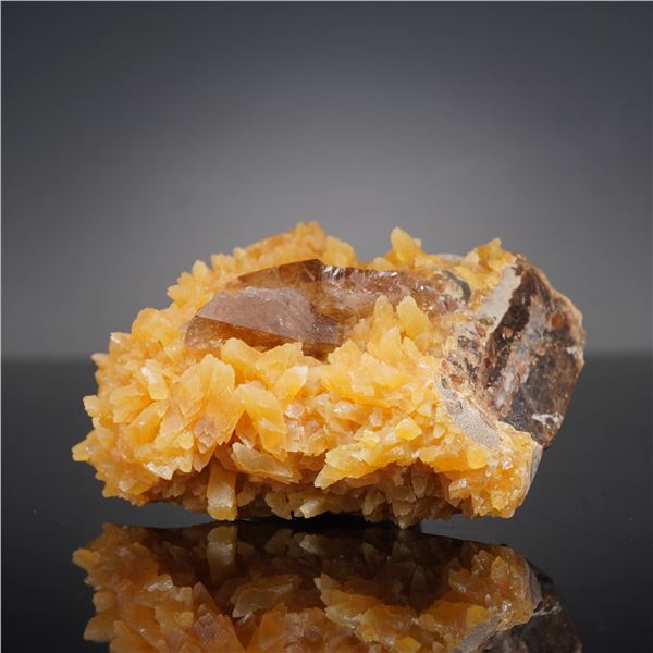 Barite on Calcite Crystal Cluster Mineral Specimen