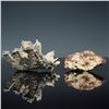 Image 1 : 2pc Mineral Specimens, Quartz Crystals w/ Pyrite & Adamite w/ Austinite