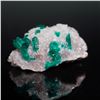Image 6 : 3pc Mineral Specimens, Malachites on Quartz and Emerald in Matrix
