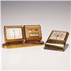 Image 1 : 2pc Mid-Century Koolvent Desk Clock and Rensie Clock and Calendar Set