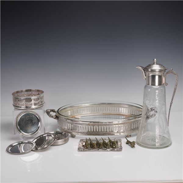 20pc Silverplated and Mixed Metal Tableware