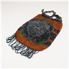Image 1 : Floral Medallion Beaded Drawstring Purse