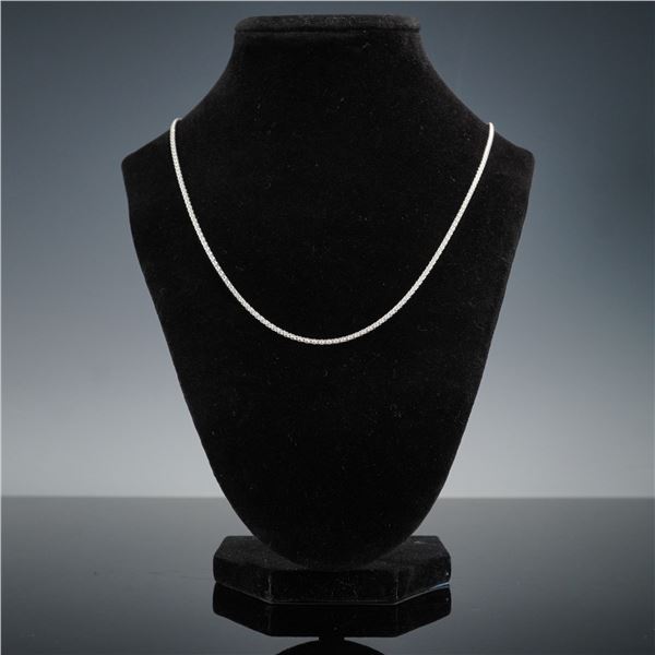 Tiffany & Co. Sterling Silver Beaded Chain Necklace